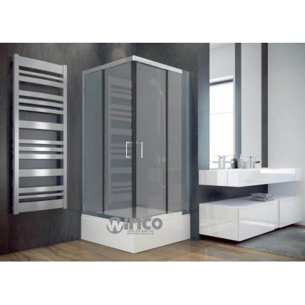 Душова кабіна Besco Modern 80x80x165, скло з ефектом морозу (MK-80-165-M)