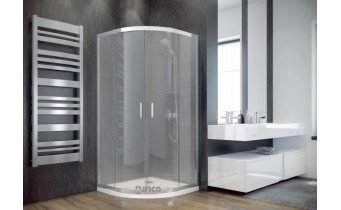 Душова кабіна Besco Modern 80x80x185, скло з ефектом морозу (MP-80-165-M)