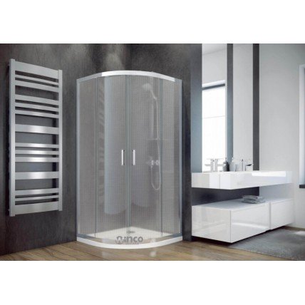 Душова кабіна Besco Modern 80x80x185, скло з ефектом морозу (MP-80-165-M)