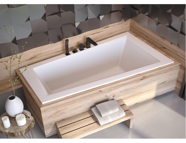 Ванна акрилова Besco Intima Slim 160x90 R, асиметрична, торець бортика 15 мм (WAIT-160-SP)