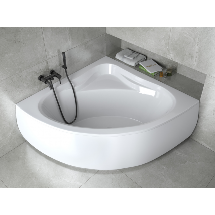Ванна акрилова Besco Mia 120x120 см, кутова, біла глянцева (WAM-120-NS)