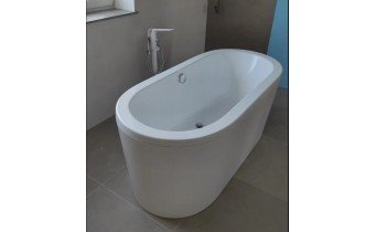 Ванна овальна окремостояча акрилова Besco Victoria 160x75, біла (WKV-160-WO)