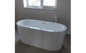 Ванна овальна окремостояча акрилова Besco Victoria 160x75, біла (WKV-160-WO)
