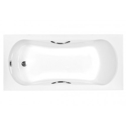 Ванна з ручками акрилова Besco Aria Plus 170x70, пряма + 2 ручки Standard (WAA-170-PU)