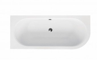 Ванна акрилова Besco Avita Slim 170x75 L, асиметрична, торець бортика 15 мм (WAV-170-NLS)