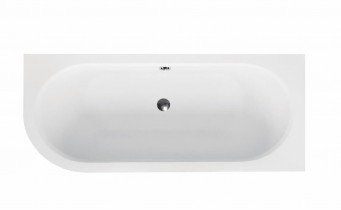 Ванна акрилова Besco Avita Slim 170x75 R, асиметрична, торець бортика 15 мм (WAV-170-NPS)