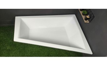 Ванна акрилова для двох осіб Besco Intima Duo 170x125 L, Лівостороння, асиметрична, для пари - велика (WAID-170-NL)