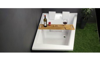 Ванна акрилова для двох осіб Besco Intima Duo 170x125 L, Лівостороння, асиметрична, для пари - велика (WAID-170-NL)