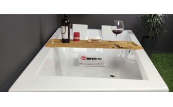 Ванна акрилова для двох осіб Besco Intima Duo 170x125 L, Лівостороння, асиметрична, для пари - велика (WAID-170-NL)
