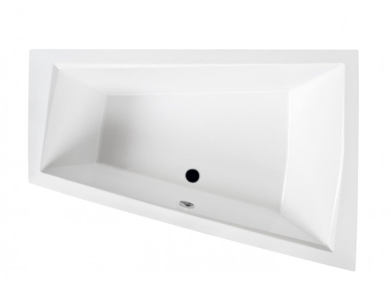 Ванна акрилова для двох осіб Besco Intima Duo 170x125 R, правостороння, асиметрична, для пари - велика (WAID-170-NP)
