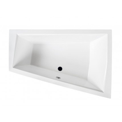 Ванна акрилова для двох осіб Besco Intima Duo 180x125 см R, Правостороння, асиметрична, для пари (WAID-180-NP)