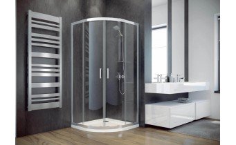 Душова кабіна Besco Modern 80x80x185, скло з ефектом морозу (MP-80-165-M)