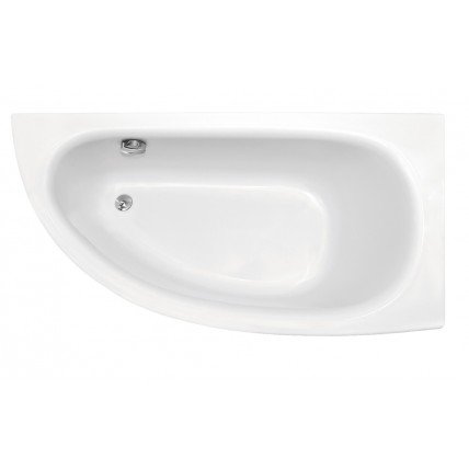 Ванна акрилова Besco Milena 150x70 R см, правтостороння, асиметрична (WAM-150-NP)
