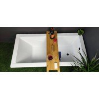 Ванна акрилова маленька Besco Modern / Модерн 120x70 см, пряма, класична, сучасна з  практичною формою, малого розміру (WAM-120-MO)