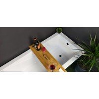 Ванна акрилова маленька Besco Modern / Модерн 120x70 см, пряма, класична, сучасна з  практичною формою, малого розміру (WAM-120-MO)