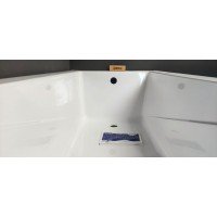 Ванна акрилова маленька Besco Modern / Модерн 120x70 см, пряма, класична, сучасна з  практичною формою, малого розміру (WAM-120-MO)