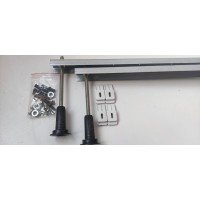 Ніжки для ванни посилені (опора для ванни), комплект Besco + кріплення до бортів ванни + вирівнюючі опори (KVON-STELEN-W)
