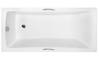 Ванна акрилова з ручками Besco Optima Premium 170x70 см, пряма + дві металеві ручки Standard, хром + ортопедичний підголівник (WAO-170-PKP) Ванна акрилова з ручками Besco Optima Premium 170x70 см, пряма + дві металеві ручки Standard, хром + ортопедичний підголівник (WAO-170-PKP)