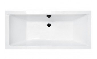 Ванна акрилова Besco Quadro Slim 190x90, пряма, торець бортика 15 мм (WAQ-190-SL)