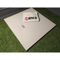 Душовий піддон з каменю Kyntos C 80x80 см бежевий, cashmere (HKC8080-84)