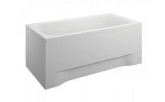 Акрилова пряма ванна Polimat Classic 180x80 см, з передньою та бічною панелями + ніжки з кріпленням + сифон (система зливу) (00440PS)