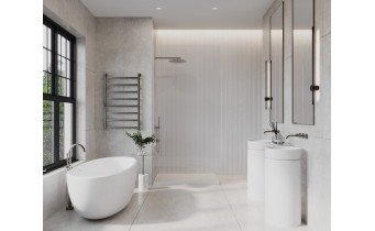 Окремостояча овальна ванна з мармуру Dremex Space 169,8x75x57,4 см, Gelcoat, білий глянцевий + сифон
