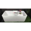 Окремостояча ванна з мармуру, каменю Dremex Glow 160x73x59,5 см, Gelcoat, білий матовий + сифон + лита полиця під аксесуари для ванни Окремостояча ванна з мармуру, каменю Dremex Glow 160x73x59,5 см, Gelcoat, білий матовий + сифон + лита полиця під аксесуари для ванни