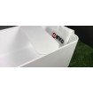 Окремостояча ванна з мармуру, каменю Dremex Glow 160x73x59,5 см, Gelcoat, білий матовий + сифон + лита полиця під аксесуари для ванни Окремостояча ванна з мармуру, каменю Dremex Glow 160x73x59,5 см, Gelcoat, білий матовий + сифон + лита полиця під аксесуари для ванни