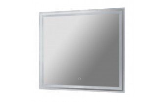 Прямокутне дзеркало з LED підсвіткою у ванну UWiS Cisily Z-650, 65х60x2,7 см, touch control