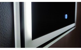 Прямокутне дзеркало з LED підсвіткою у ванну UWiS Cisily Z-850, 85х60x2,7 см, touch control