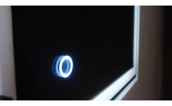 Прямокутне дзеркало з LED підсвіткою у ванну UWiS Cisily Z-850, 85х60x2,7 см, touch control