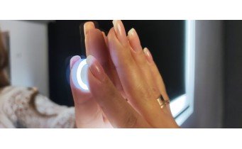 Прямокутне дзеркало з LED підсвіткою у ванну UWiS Cisily Z-850, 85х60x2,7 см, touch control