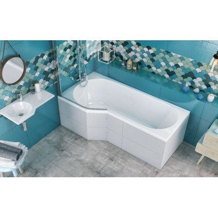 Ванна акрилова Excellent BeSpot 160x80/65 см, Лівостороння (WAEX.BSL16WH)