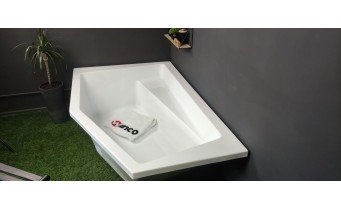 Ванна акрилова асиметрична Excellent Vesper 160x100 см, Лівостороння (WAEX.VEL16WH)