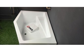 Ванна акрилова асиметрична Excellent Vesper 160x100 см, Лівостороння (WAEX.VEL16WH)