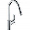 Змішувач для кухні Hansgrohe Focus E2 високий з витяжним душем (31815000)