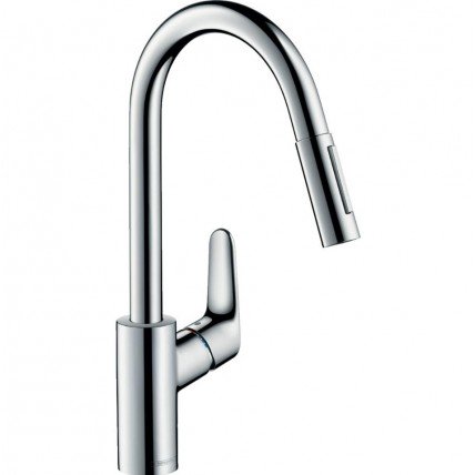 Змішувач для кухні Hansgrohe Focus E2 високий з витяжним душем (31815000)