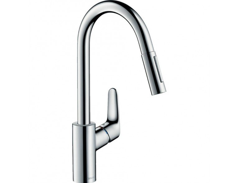 Змішувач для кухні Hansgrohe Focus E2 високий з витяжним душем (31815000)