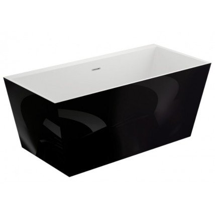 Ванна Polimat LEA 170х80 чорна + ніжки (00996)
