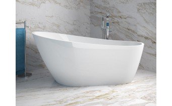 Окремостояча акрилова ванна Besco Melody 150x80 з сифоном click / clack, золотий (WAS-150-MZL) Окремостояча акрилова ванна Besco Melody 150x80 з сифоном click / clack, золотий (WAS-150-MZL)