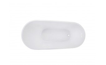 Окремостояча акрилова ванна Besco Melody 150x80 з сифоном click / clack, білий (WAS-150-MBI)
