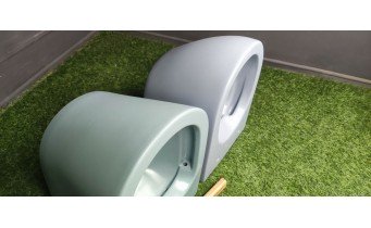 Унітаз безобідковий Mexen Rico Rimless з тонким сидінням soft-close, Duroplast Super Slim, світло-зелений матовий