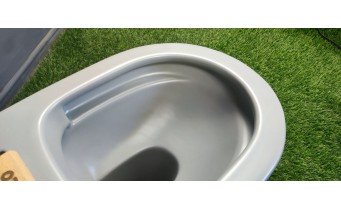 Унітаз безобідковий Mexen Rico Rimless з тонким сидінням soft-close, Duroplast Super Slim, світло-сірий матовий