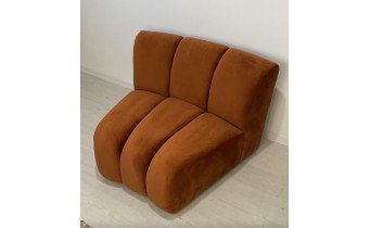 Модульний диван New Jersey / Нью-Джерсі, з 3 елемента, оранжевий, помаранчеаий, для кафе, ресторану, готелю, колір можна обрати, кількість модулів можна змінити