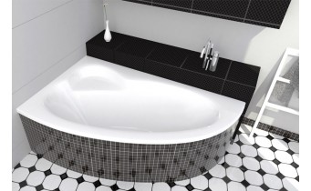Ванна акрилова Besco Nataliana 150x100 L, Лівостороння, Асиметрична