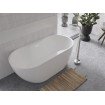 Окремостояча акрилова ванна Besco Navia 160x80 з сифоном click / clack, білий (WAS-160-NBI)