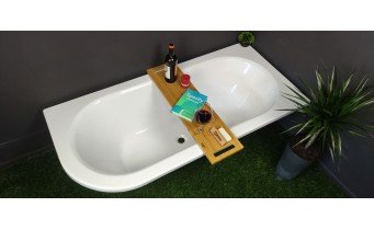 Ванна акрилова Besco Avita / Авіта 150x75 см, L - ліва, асиметрична, Лівостороння, заокруглений кут (WAV-150-NL)