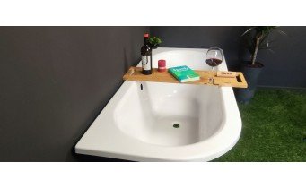 Ванна акрилова Besco Avita / Авіта 150x75 см, L - ліва, асиметрична, Лівостороння, заокруглений кут (WAV-150-NL)