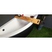Ванна акрилова Besco Praktika 140x70 L, асиметрична + чорна панель + чорний підголівник (WAP-140-NL-BL-P) Ванна акрилова Besco Praktika 140x70 L, асиметрична + чорна панель + чорний підголівник (WAP-140-NL-BL-P)