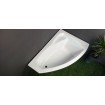 Ванна акрилова Besco / Беско Rima 130x85 R, Правостороння, асиметрична, із заокругленим кутом (WAR-130-NP)